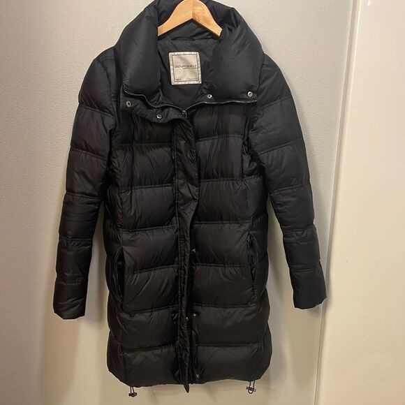 Lorna Jane woman’s black long puffer jacket - Picture 1 of 10